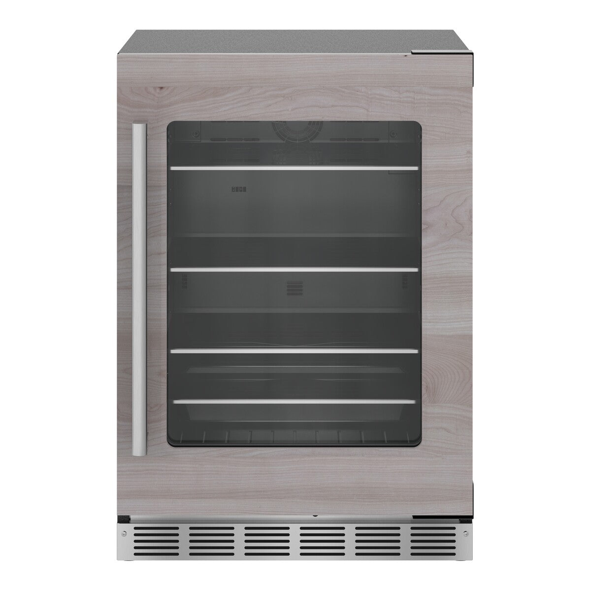 Freedom®, Under Counter Refrigerator with Glass Door , 24_IN, Panel Ready, Right Hinge
