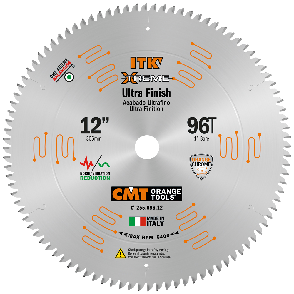 CMT Orange Tools 12" 96T Ultra Finish Saw Blade