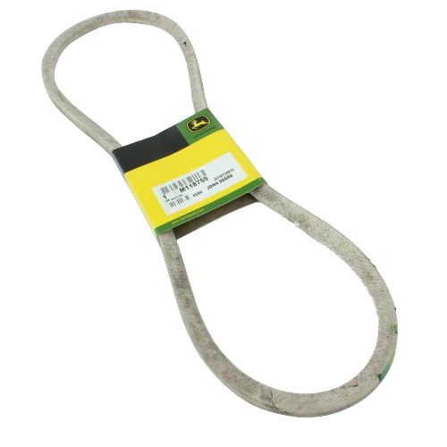 John Deere mower deck drive V-belt with branded packaging for automotive and mechanic tool replacement parts
