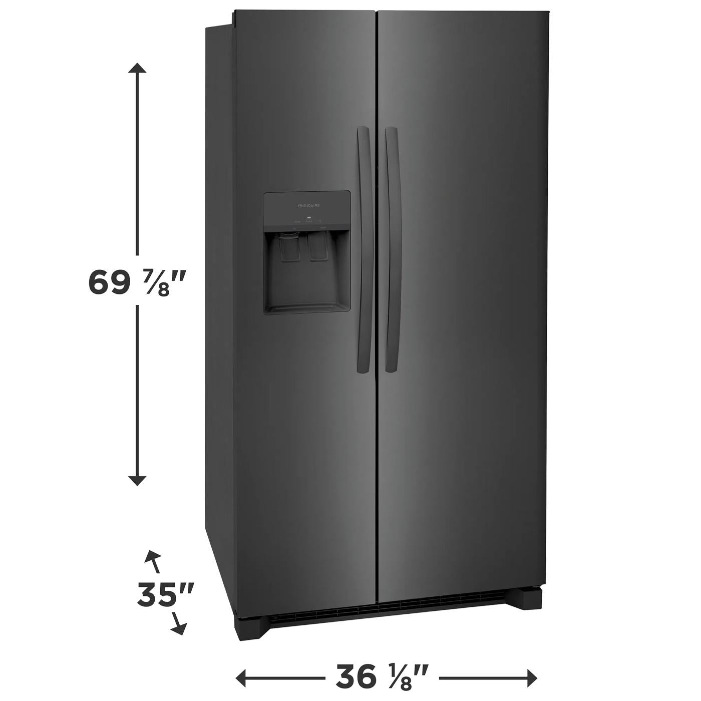 26 Cu. Ft. 36" Standard Depth Side by Side Refrigerator