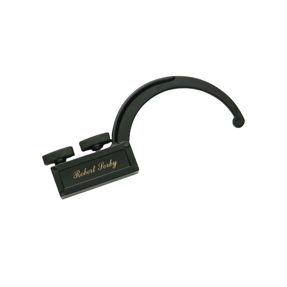 Black Sorby sizing tool with curved arm and adjustable stops, designed for precise spindle turning under $100 woodworking tools