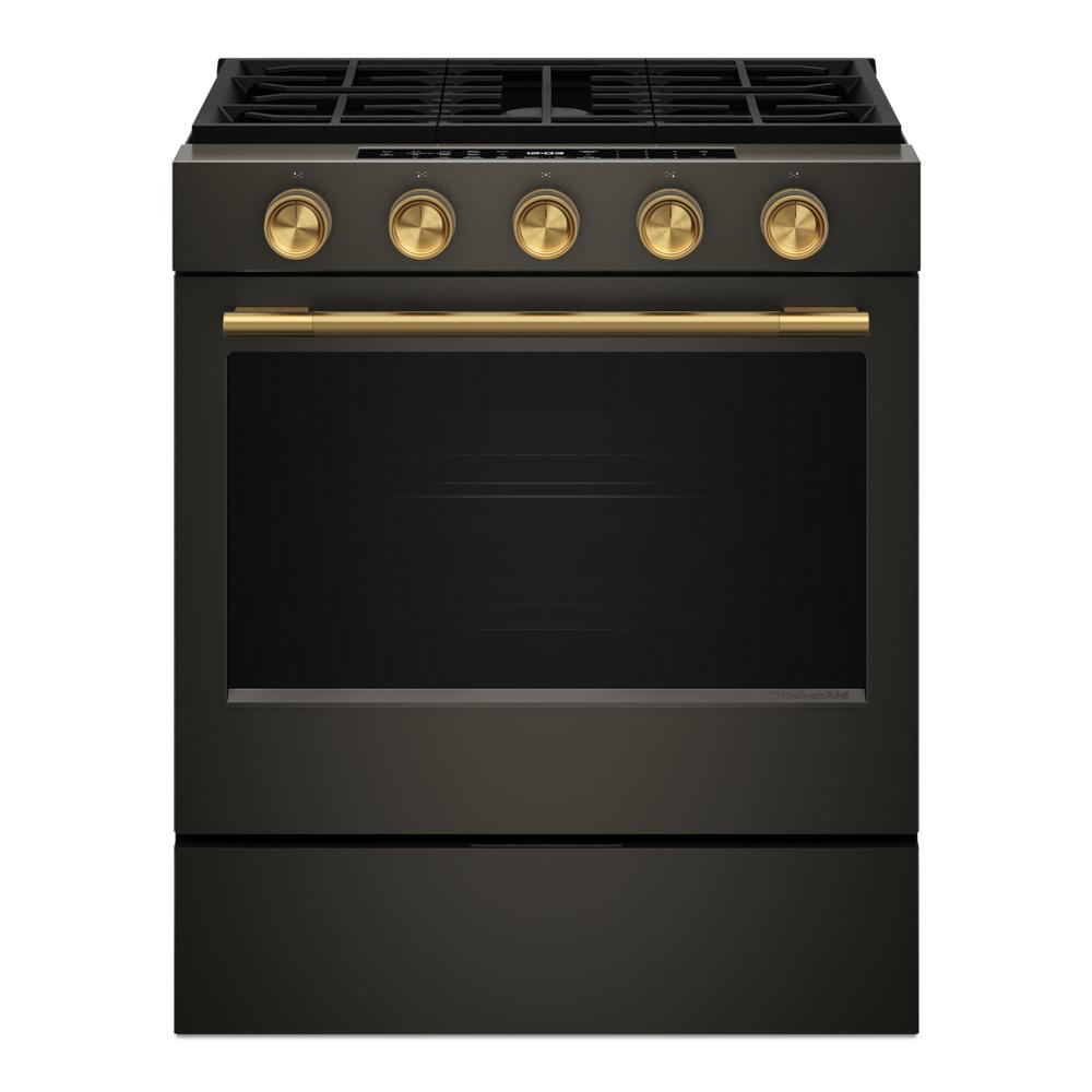 5.0 Cu. Ft. Smart Slide-in Gas Range with Convection Cooking Modes and 2-in-1 Burner