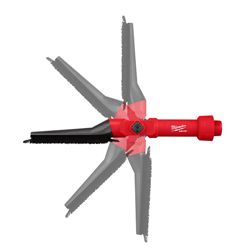 Milwaukee AIR-TIP™ Low-Profile Pivoting Brush Tool
