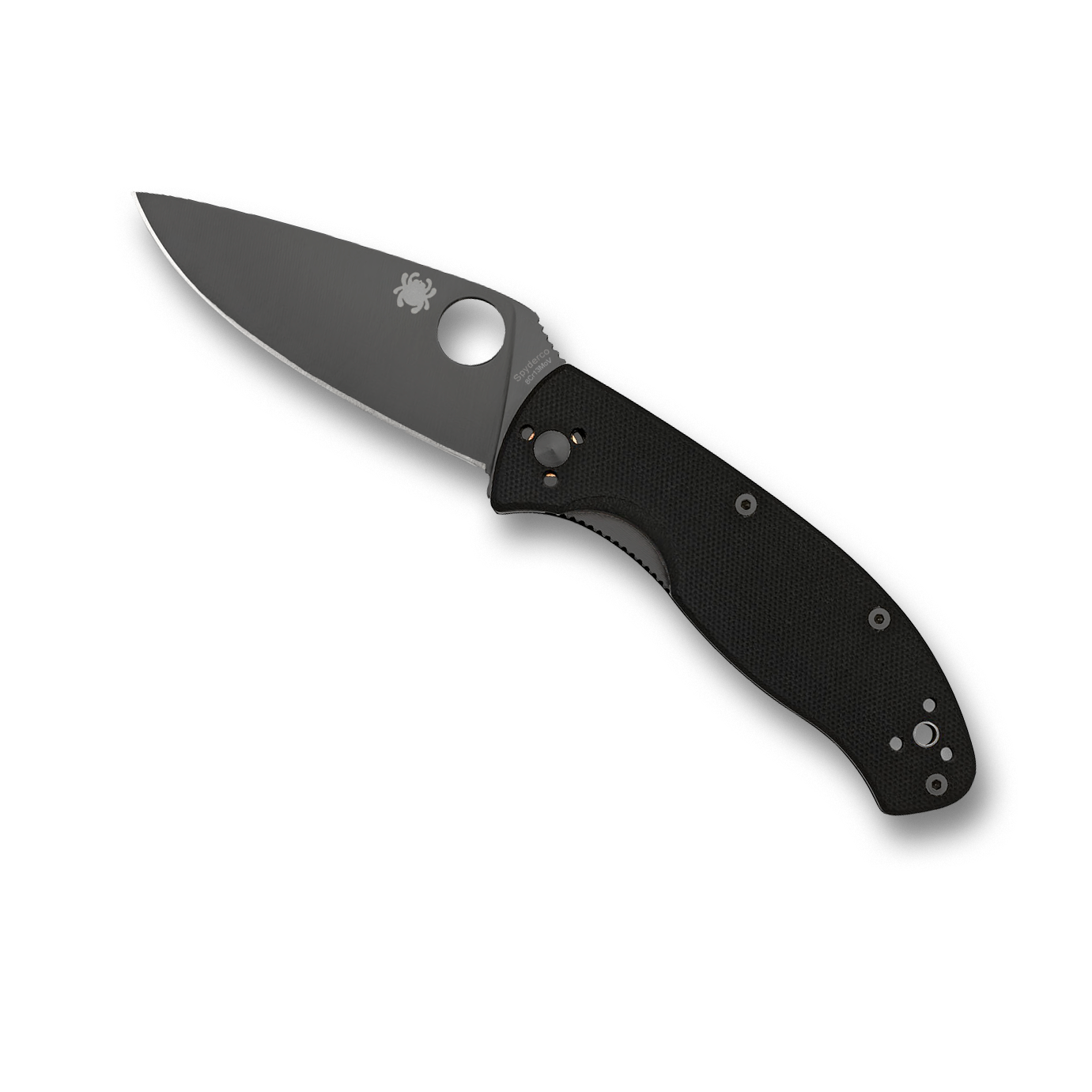 Folding pocket knife with black blade and textured handle for multi-tool and woodworking tool collections under $100