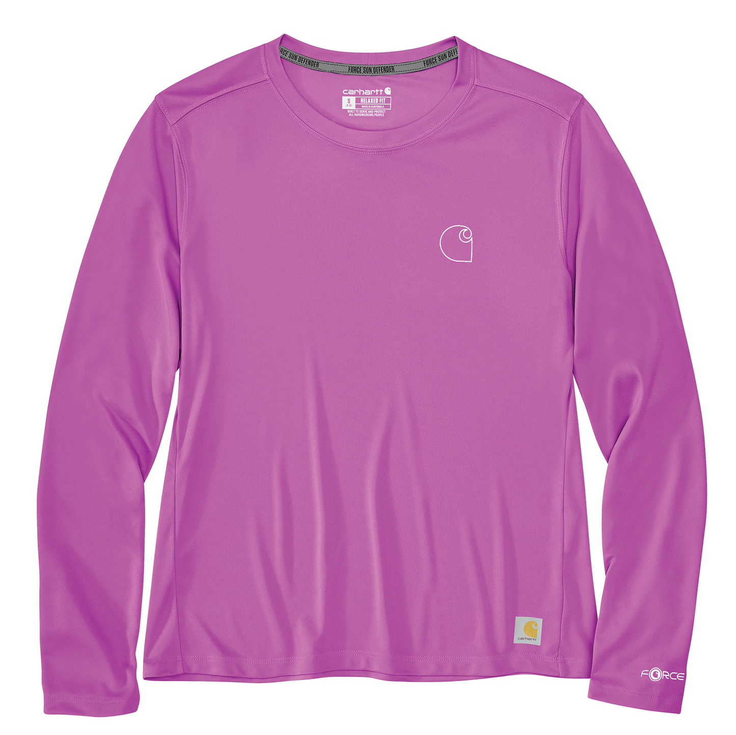 Carhartt Women's Force Sun Defender Relaxed Long Sleeve Logo T-Shirt