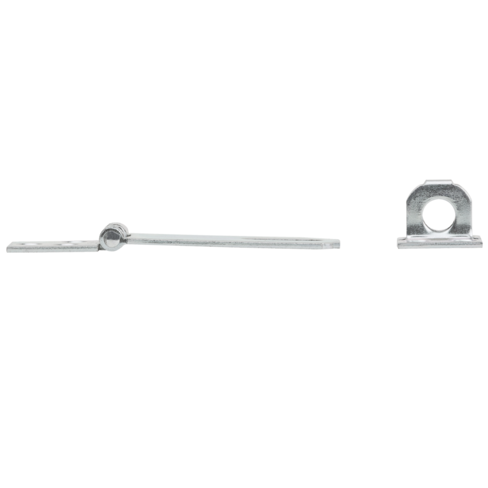 Zinc-plated steel non-swivel safety hasp with brass pin for secure door and gate hardware under $50 collection
