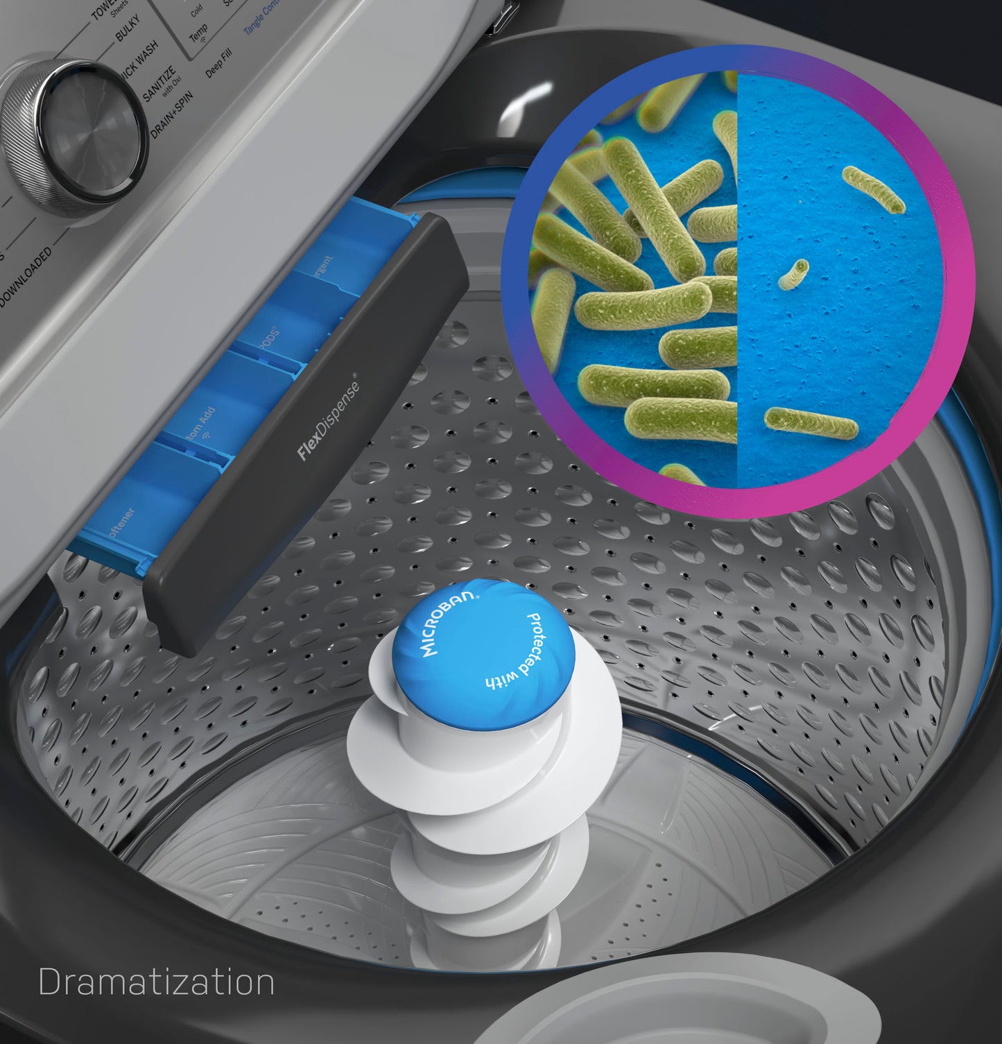 GE Profile™ ENERGY STAR® 5.3 cu. ft. Capacity Washer with Smarter Wash Technology and Adaptive SmartDispense