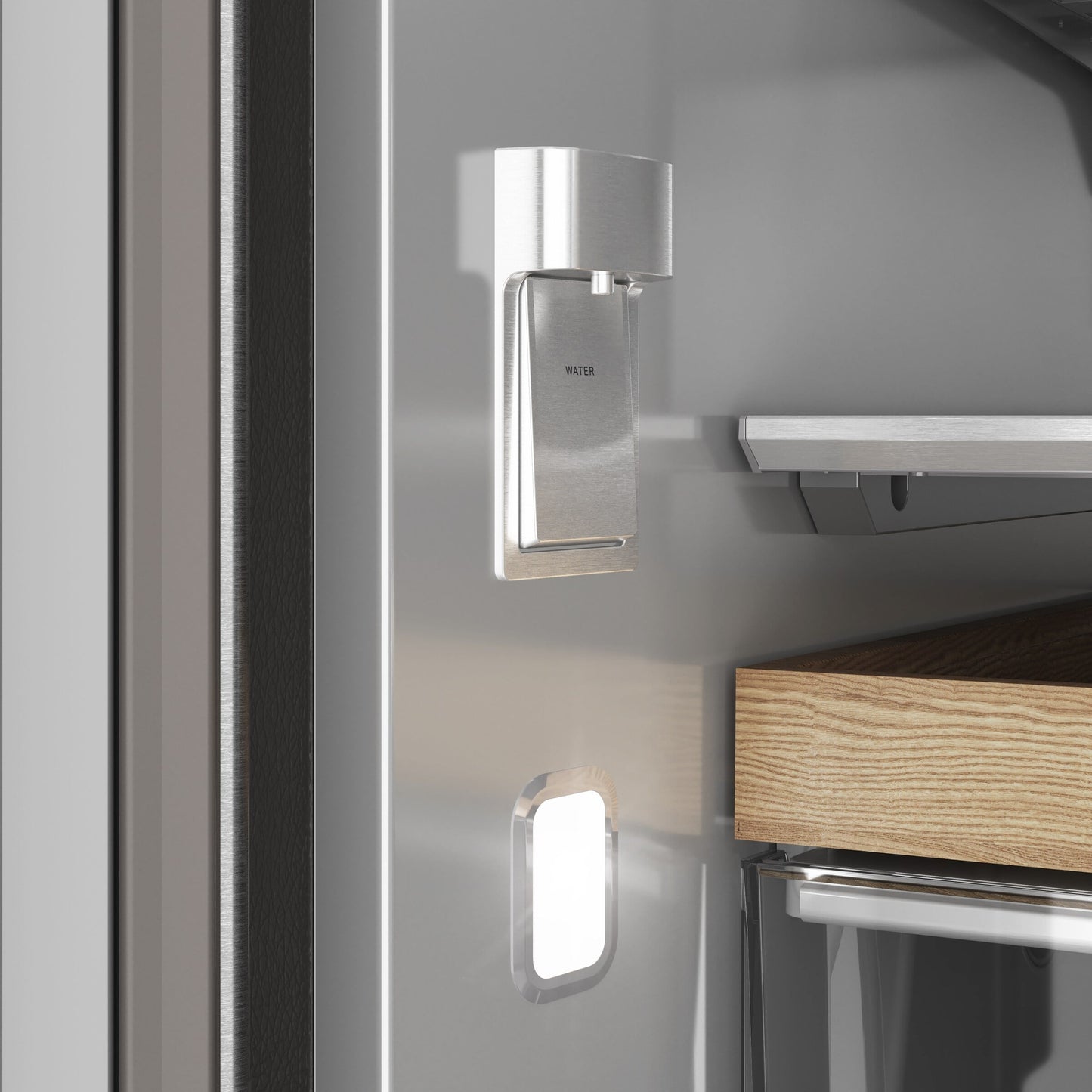 Counter-Depth French Door Refrigerator with Internal Water Dispenser