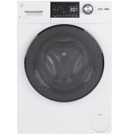 White front load washer and dryer combo with digital controls and large glass door from Washer/Dryer Combos collection