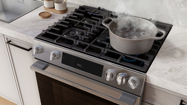 300 Series, Slide-in Gas Range, Stainless Steel