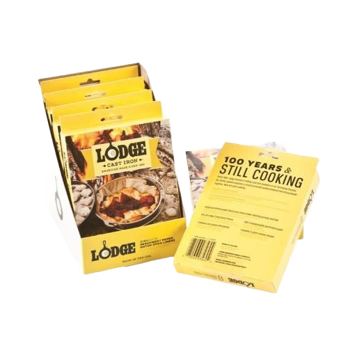 Yellow boxed Lodge parchment paper liners for cast iron Dutch ovens in kitchenware and Lodge Cast Iron collections