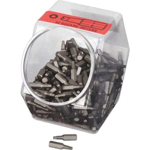 Best Way Tools Square Recess #2 x 1" Screwdriver Bit Display