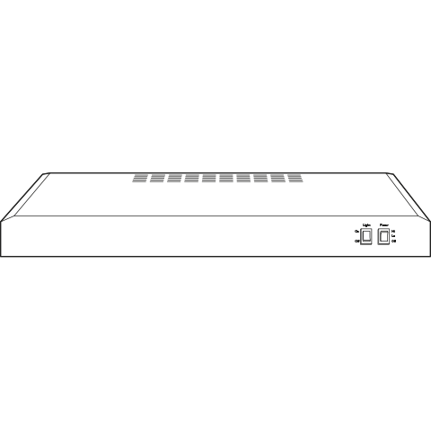 Slim under-cabinet range hood with vent grilles and control switches from Range Hoods and Kitchen & Kitchenware collections