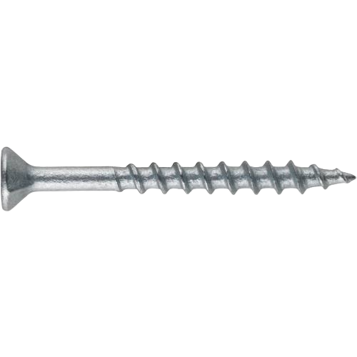 Galvanized cap screw with dual-torq threads designed for outdoor decking projects in hardware fasteners collection