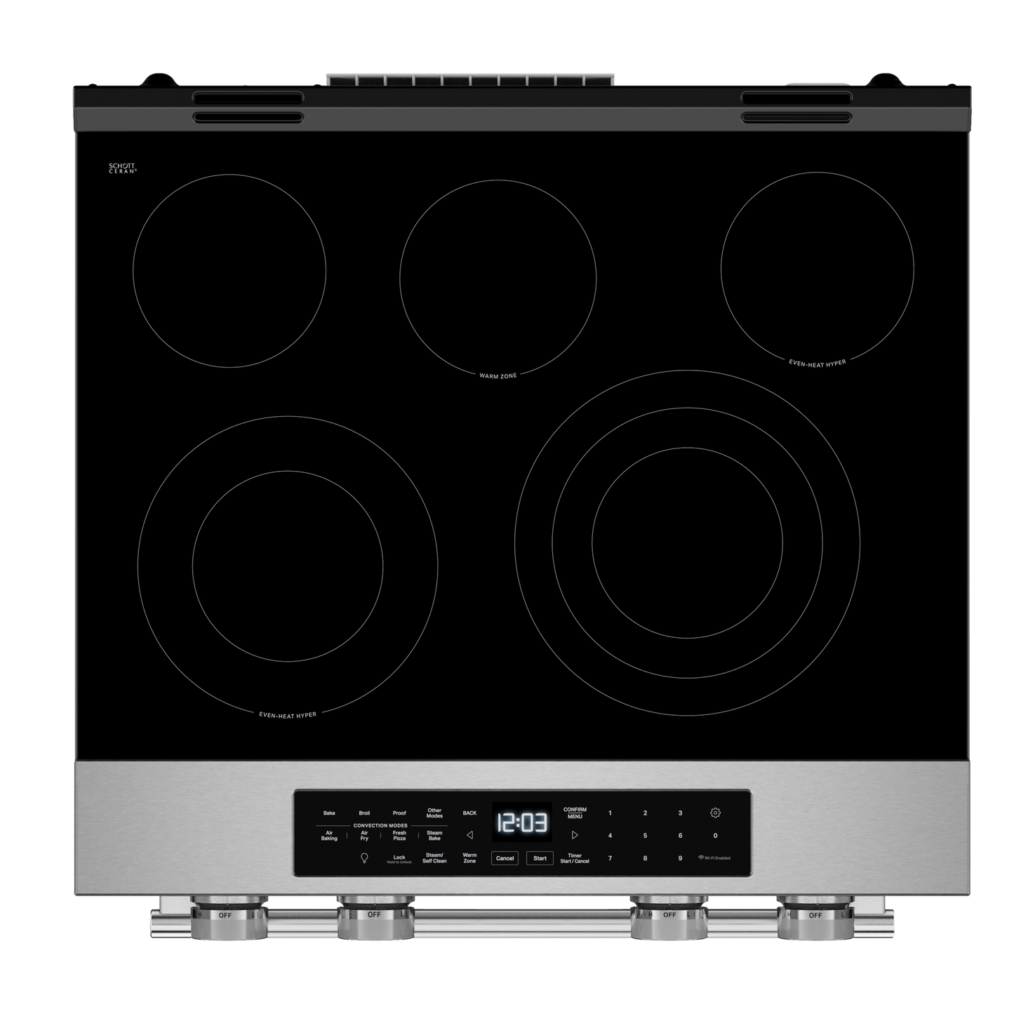 5.3 Cu. Ft. Smart Slide-in Electric Range with Two Even-Heat™ Hyper Elements and Convection Cooking Modes