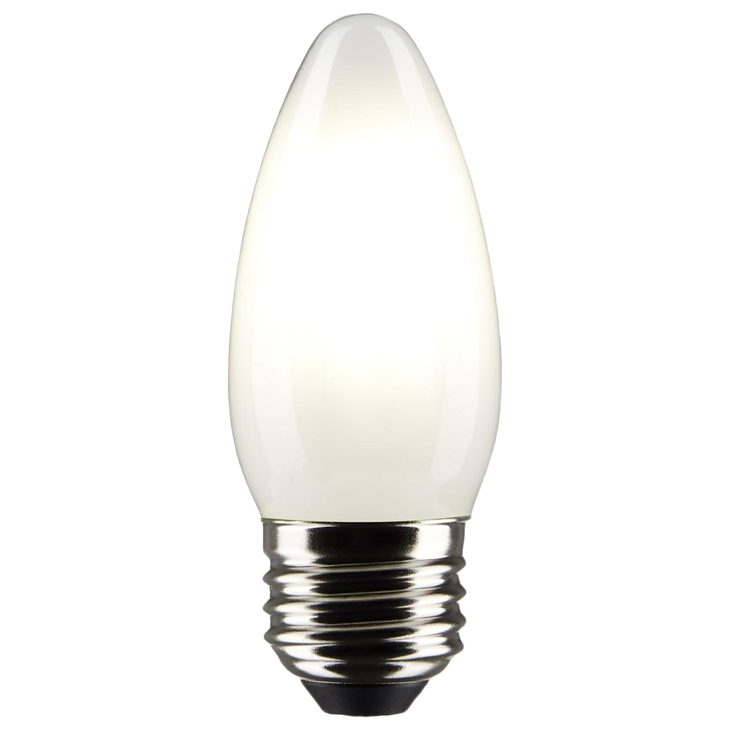 Frosted B11 LED light bulb with warm white glow for lighting and electrical needs in home improvement under $50 collections
