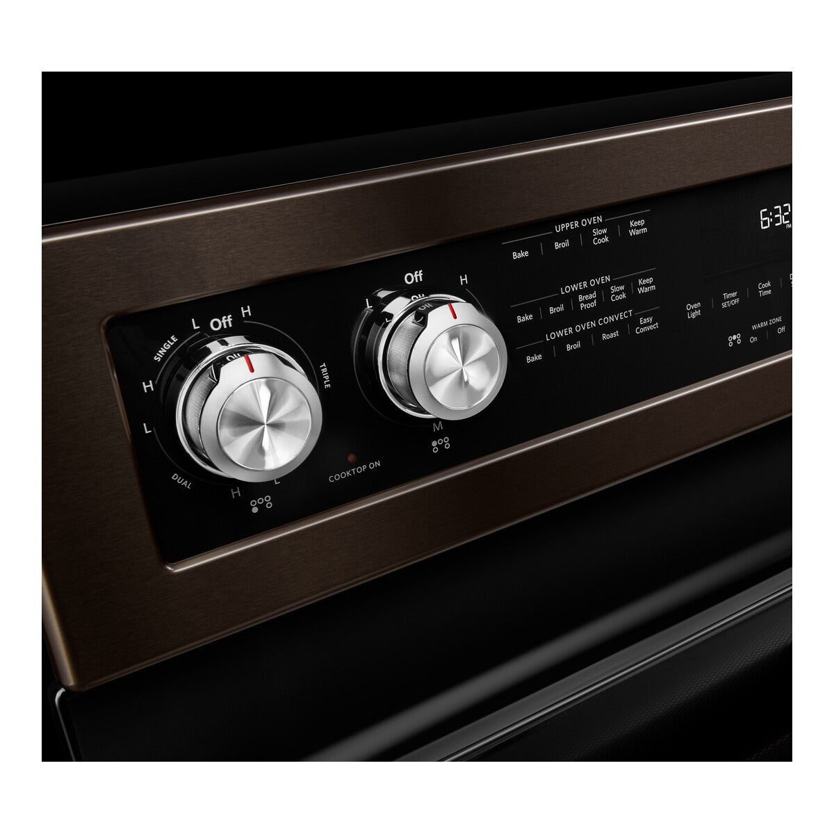 30-Inch 5 Burner Electric Double Oven Convection Range
