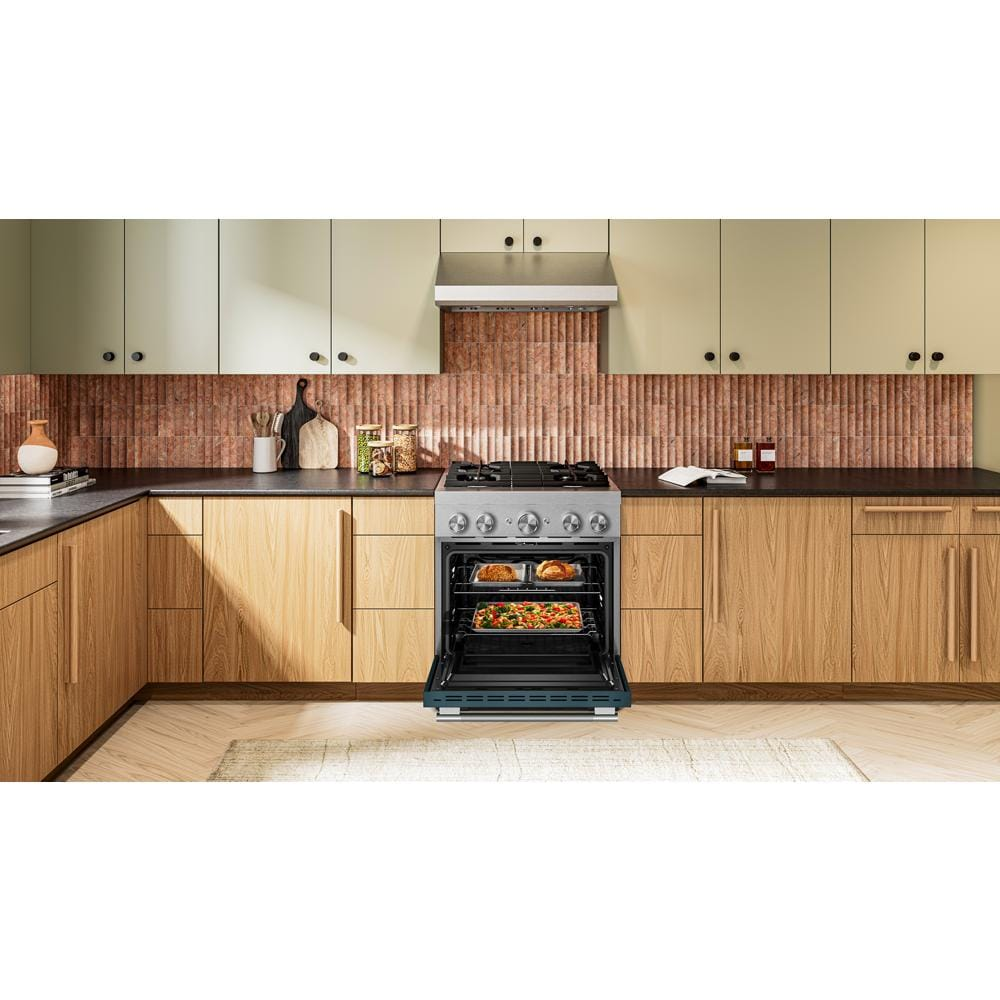 30-Inch 4 Burner Commercial-Style Dual Fuel Range with No Preheat Air Fry Mode