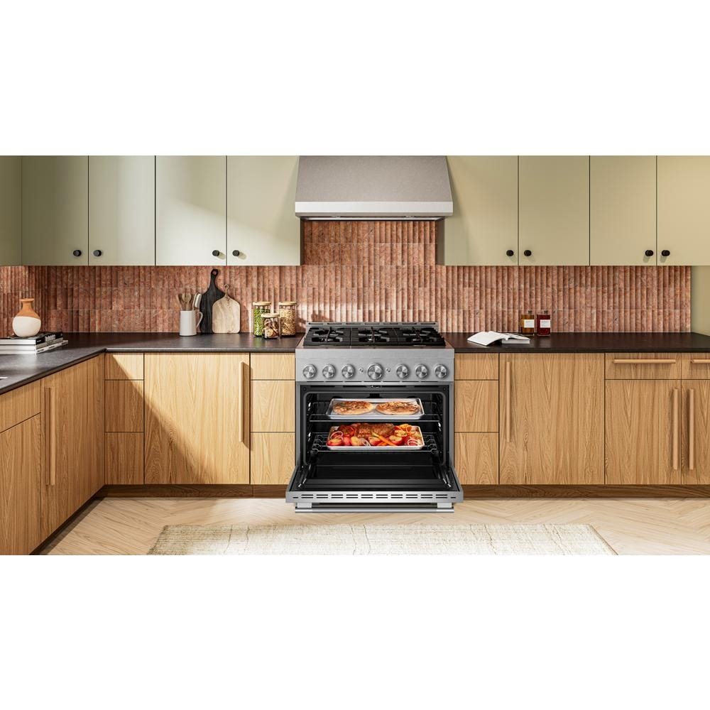 KitchenAid® 36-Inch 6 Burner Commercial-Style Gas Range with No Preheat Air Fry Mode