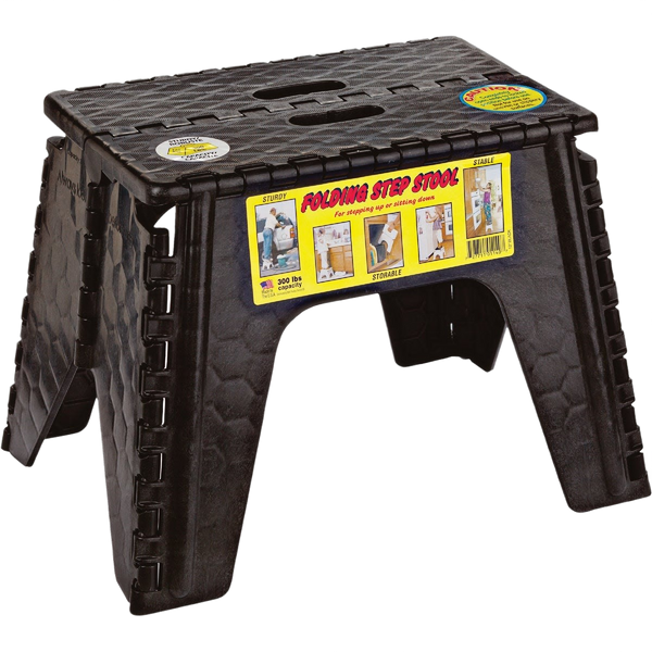 E-Z Foldz 12 in. Folding Step Stool – Compact & Sturdy – Hartville