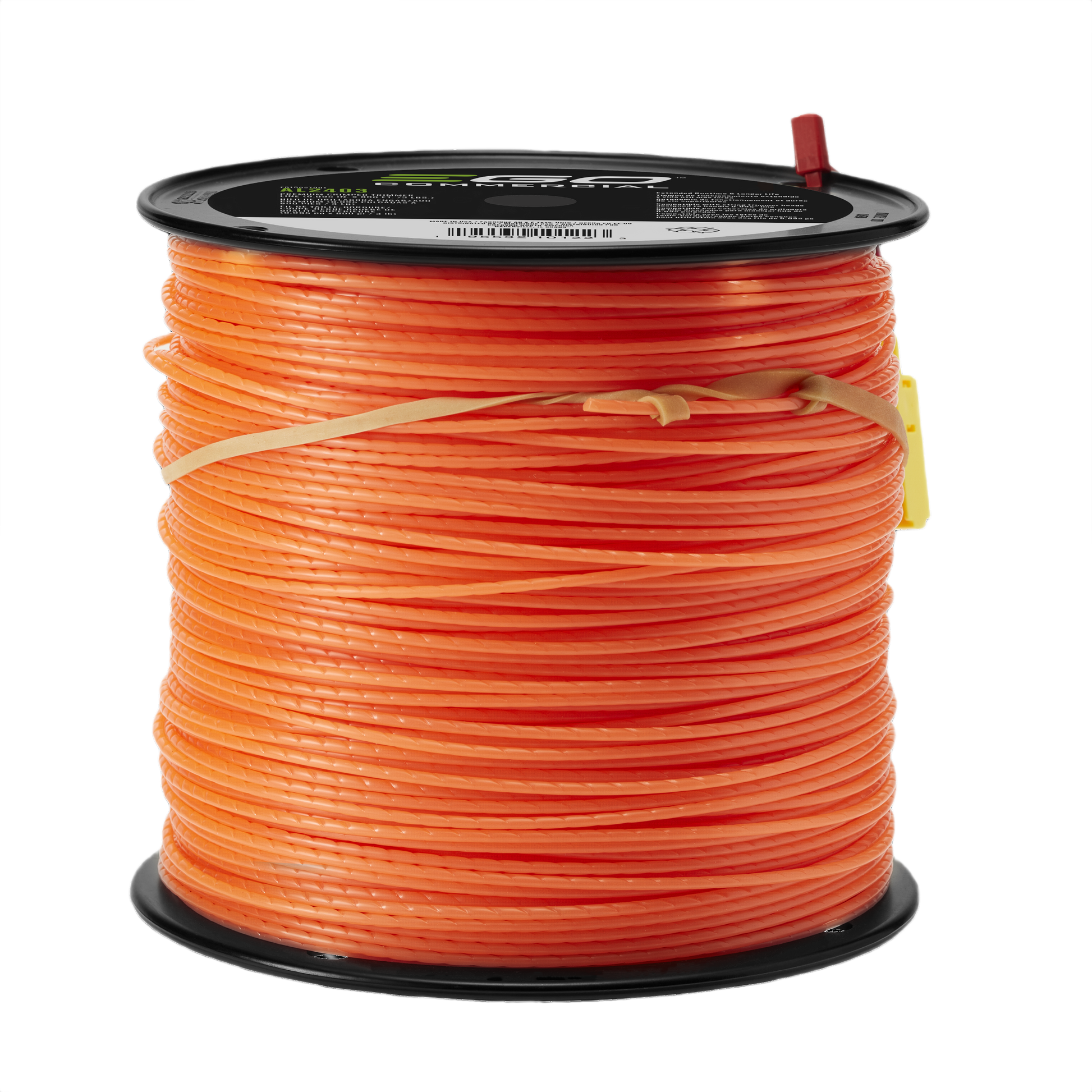 Orange commercial-grade crimped trimmer line spool for landscaping in power tool accessories under $100 collection