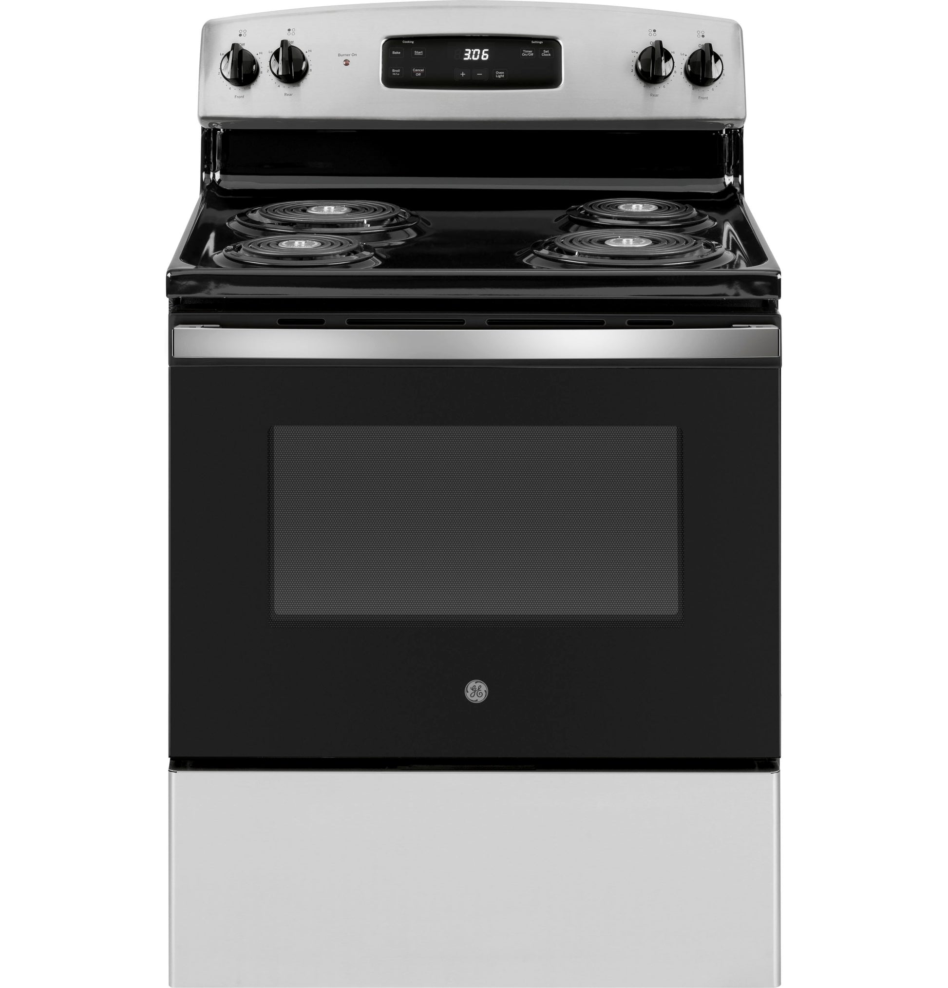 Free-standing electric range with coil burners and digital display in Ranges and Kitchen & Kitchenware collections