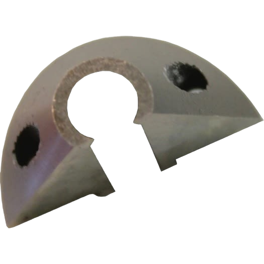 Half-round metal cutting die with mounting holes for use in tools and home improvement tasks under $100 collection