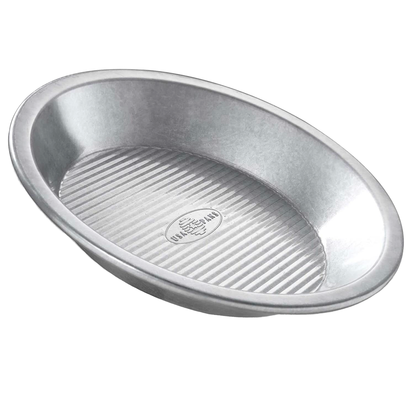 9-inch silver non-stick pie pan with ridged bottom for kitchenware and bakeware collections under $50