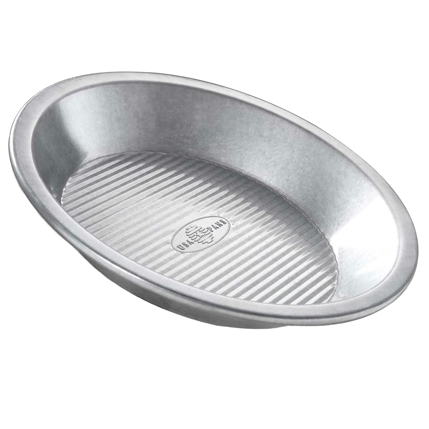 9-inch silver non-stick pie pan with ridged bottom for kitchenware and bakeware collections under $50