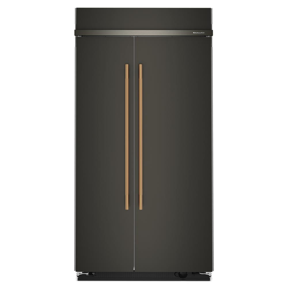 25.5 Cu. Ft. 42-Inch Built-In Side-by-Side Refrigerator with Signature Platinum Interior in Black Ore