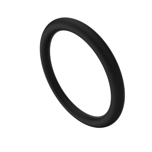 Black rubber O-ring seal for durable home improvement and tools applications with flexible design and reliable performance