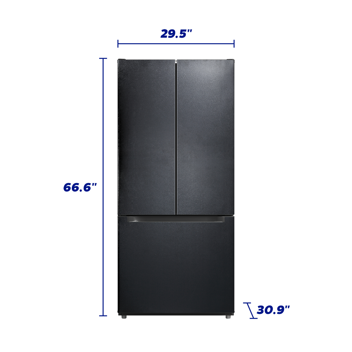 Element Electronics 18.4 cu. ft. French Door Refrigerator - Stainless Steel, ENERGY STAR (ERFD19CGCB)