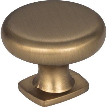 Satin bronze cabinet knob with forged flat bottom design for furniture and hardware collections under $50 and $100