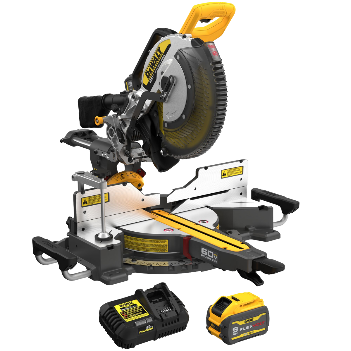 DEWALT 60V MAX* 12" Brushless Cordless Double-Bevel Sliding Miter Saw Kit