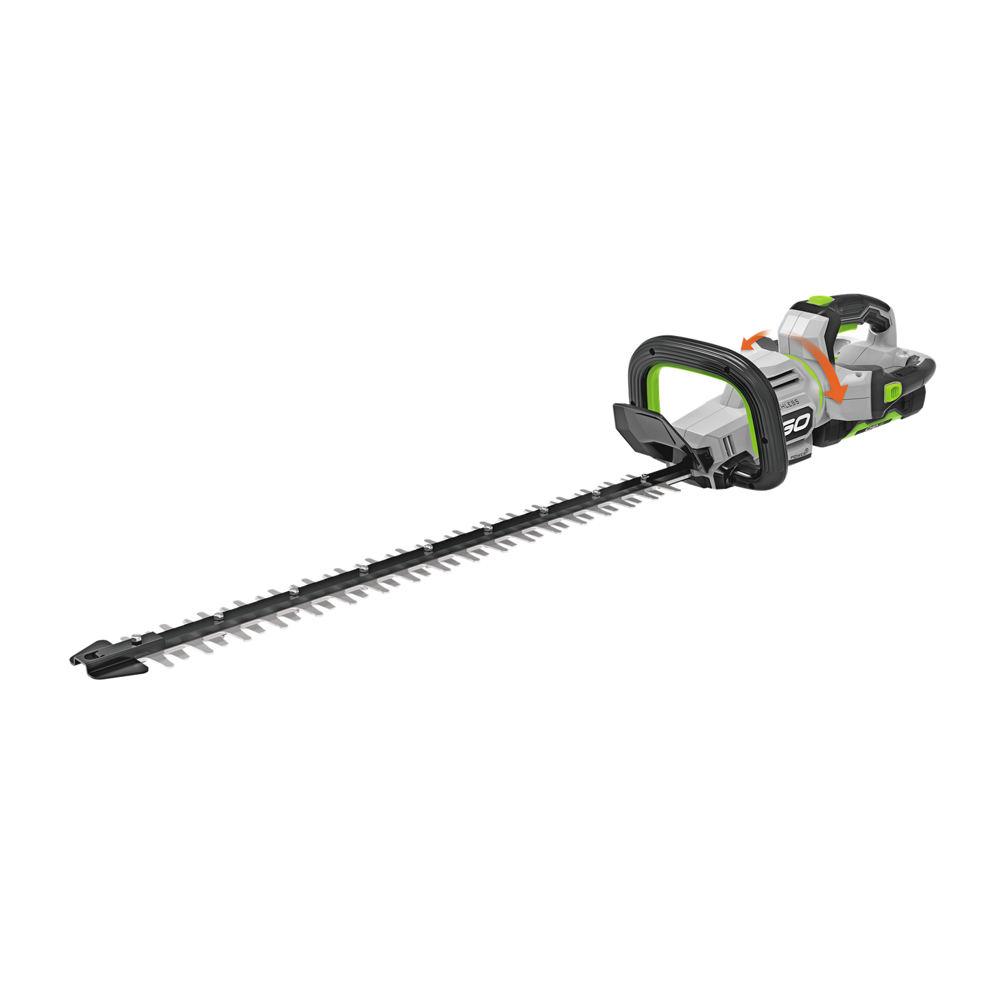 Cordless 26-inch hedge trimmer with battery and charger for outdoor power tools and lawn and garden maintenance