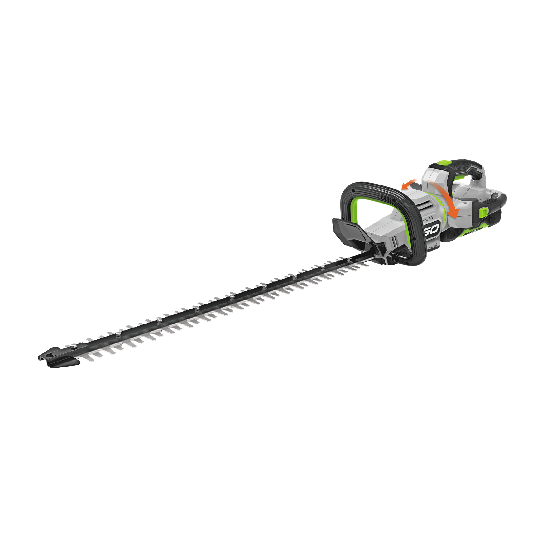 Cordless 26-inch hedge trimmer with battery and charger for outdoor power tools and lawn and garden maintenance