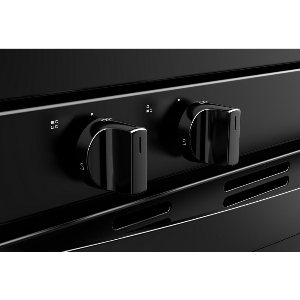 Close-up of black control knobs on 30-inch self-clean gas range from Ranges & Kitchen & Kitchenware collections at Hartville Hardware