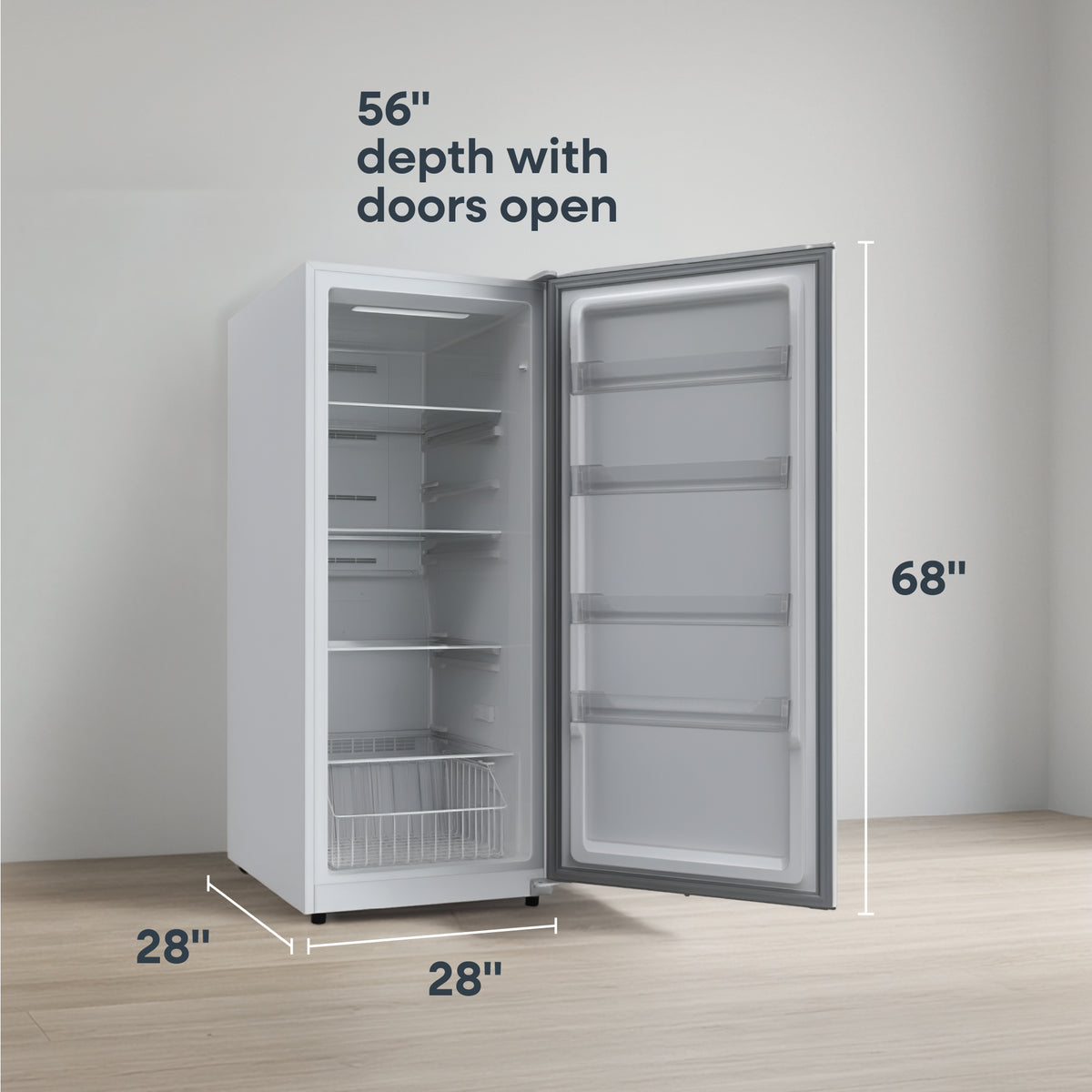 Element 14.0 cu. ft. Upright Convertible Freezer/Refrigerator – White, ENERGY STAR (EUF14CEEW)