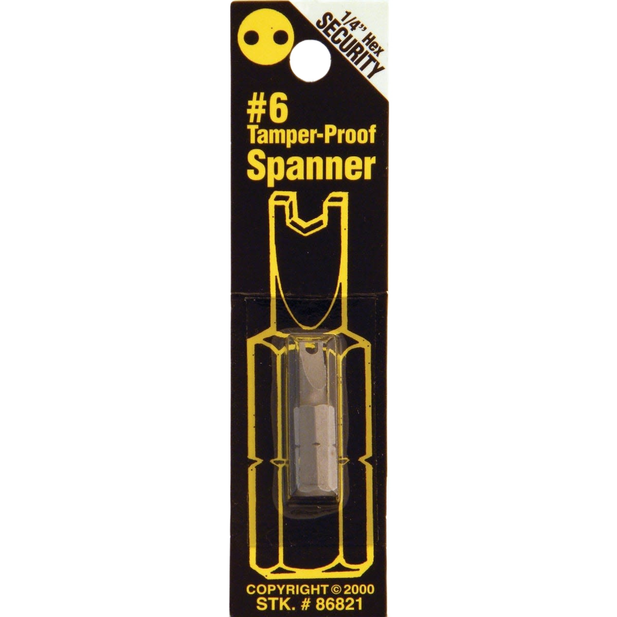 Security bit with tamper-proof spanner design for durable use in power tool accessories under $50 collection