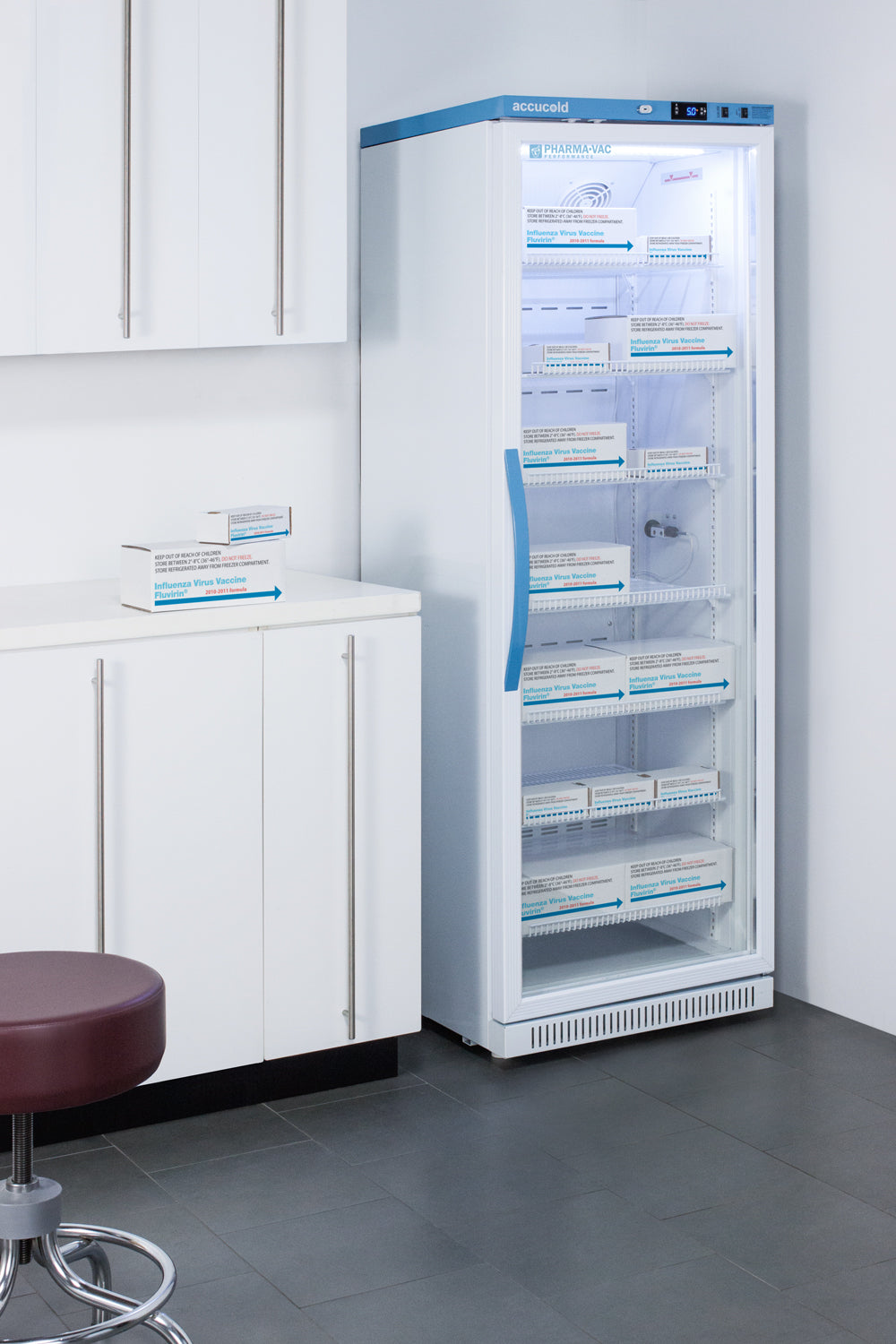 15 Cu.Ft. Upright Vaccine Refrigerator, Certified to NSF/ANSI 456 Vaccine Storage Standard