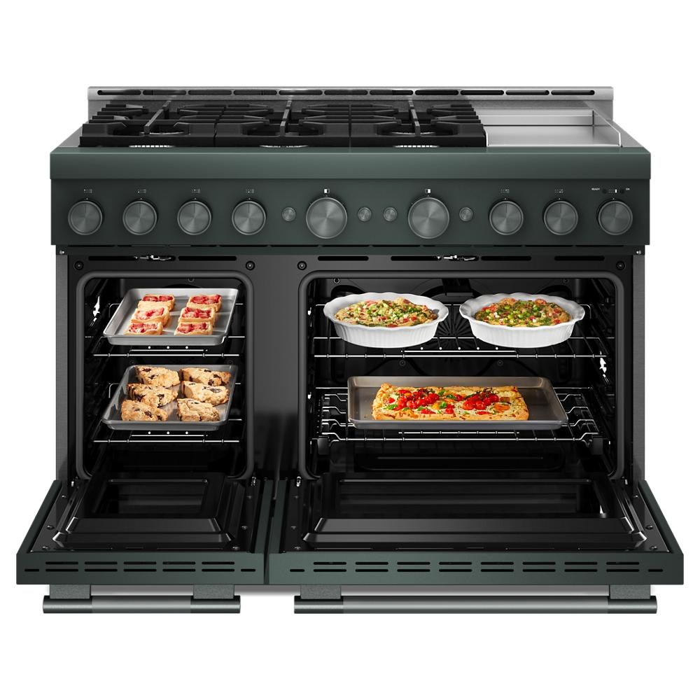 KitchenAid® 48-Inch 6 Burner Commercial-Style Gas Range with Griddle
