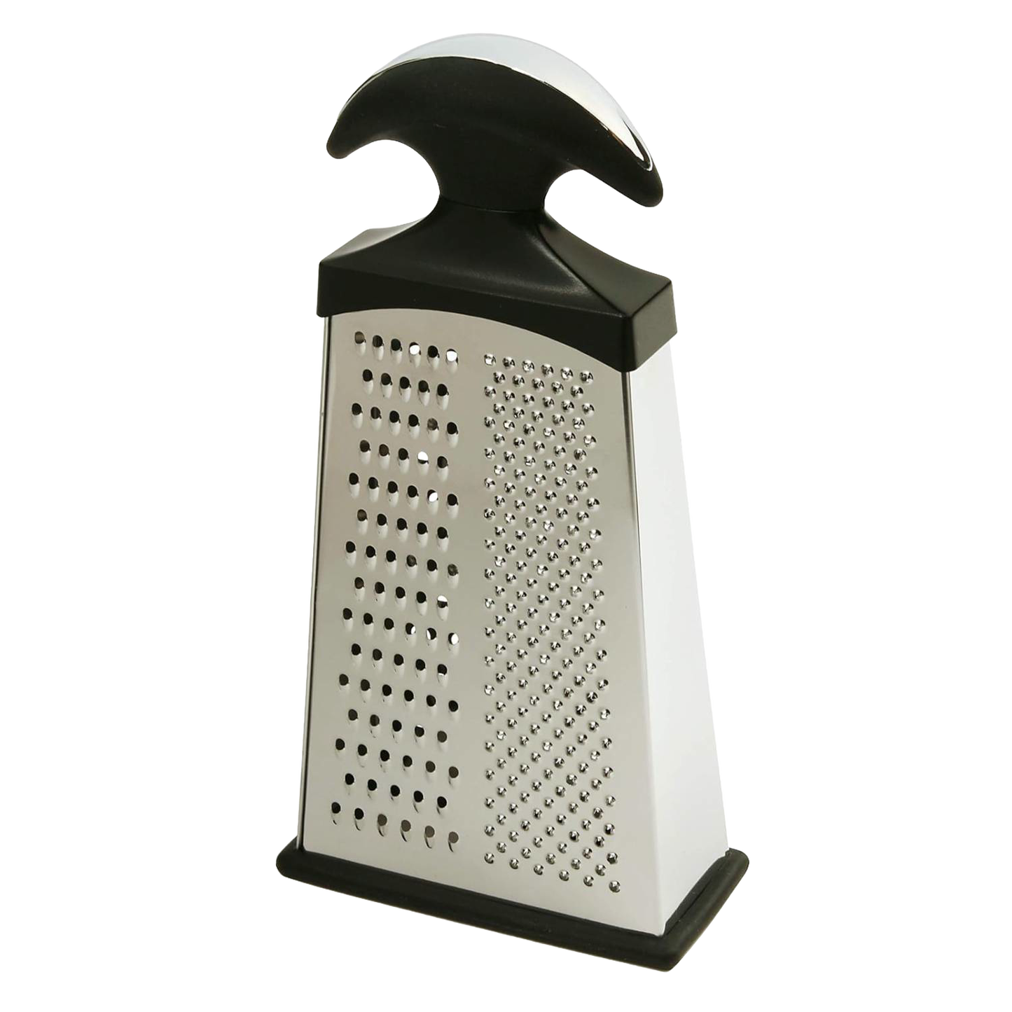 Stainless steel slim grater with black ergonomic grip handle for Kitchenware and under $50 cooking tools collection