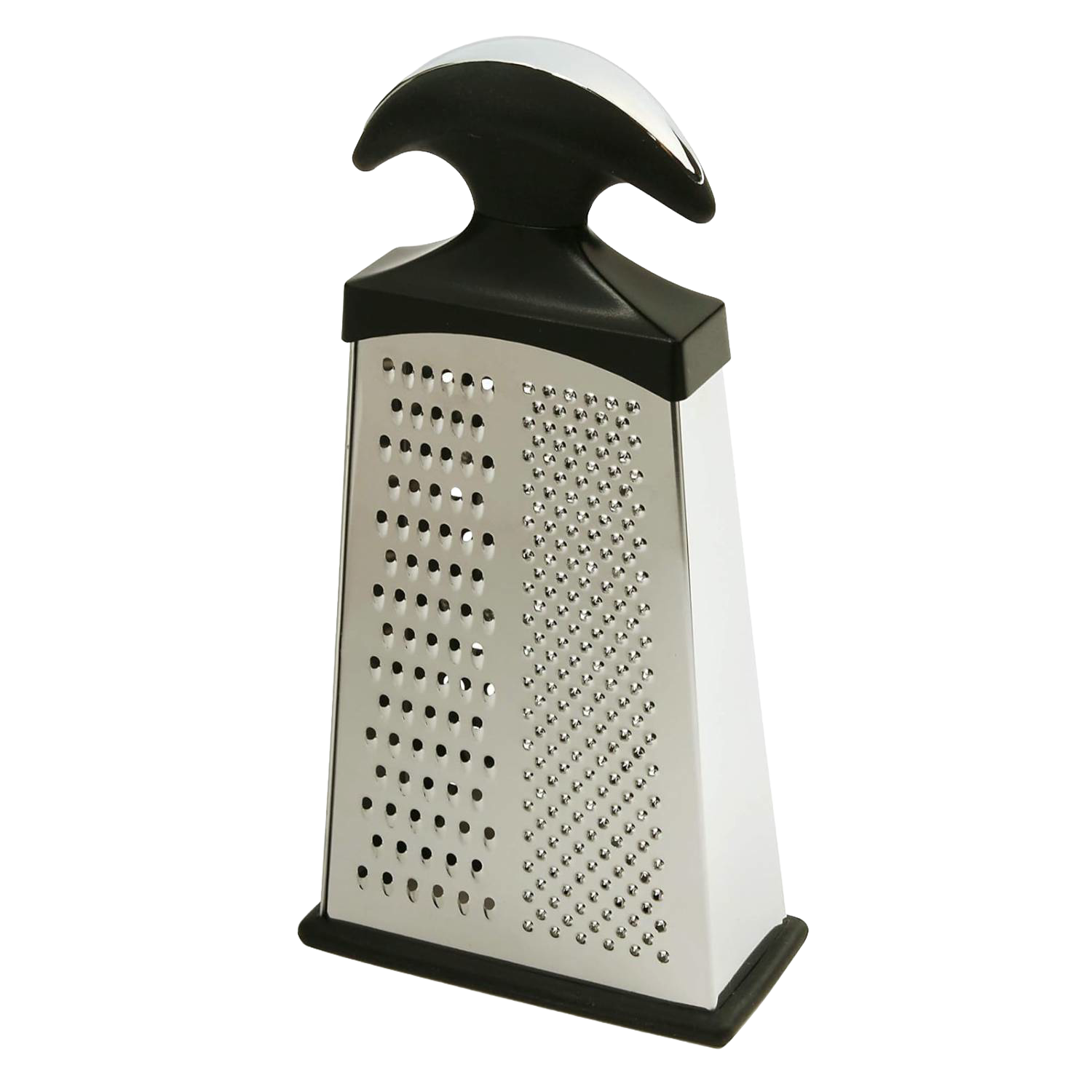 Stainless steel slim grater with black ergonomic grip handle for Kitchenware and under $50 cooking tools collection