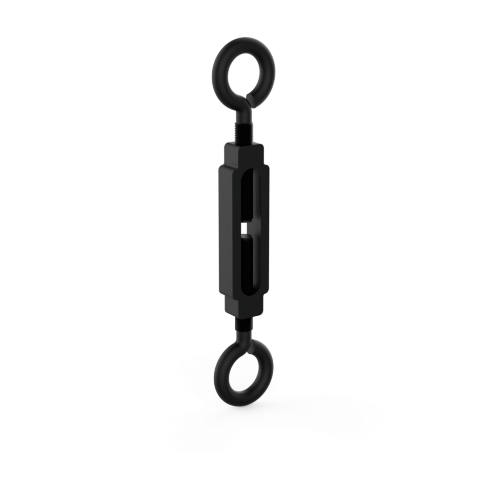 Steel turnbuckle with eye hooks for tensioning cables and chains in hardware and home improvement collections under $50