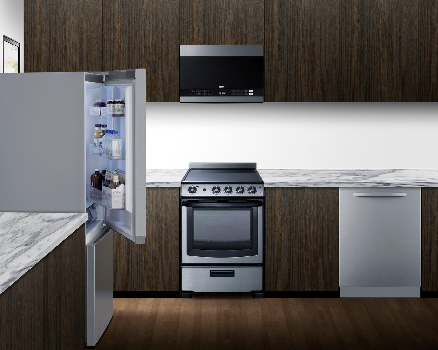 30" Wide Bottom-Mount Refrigerator-Freezer, Counter Depth