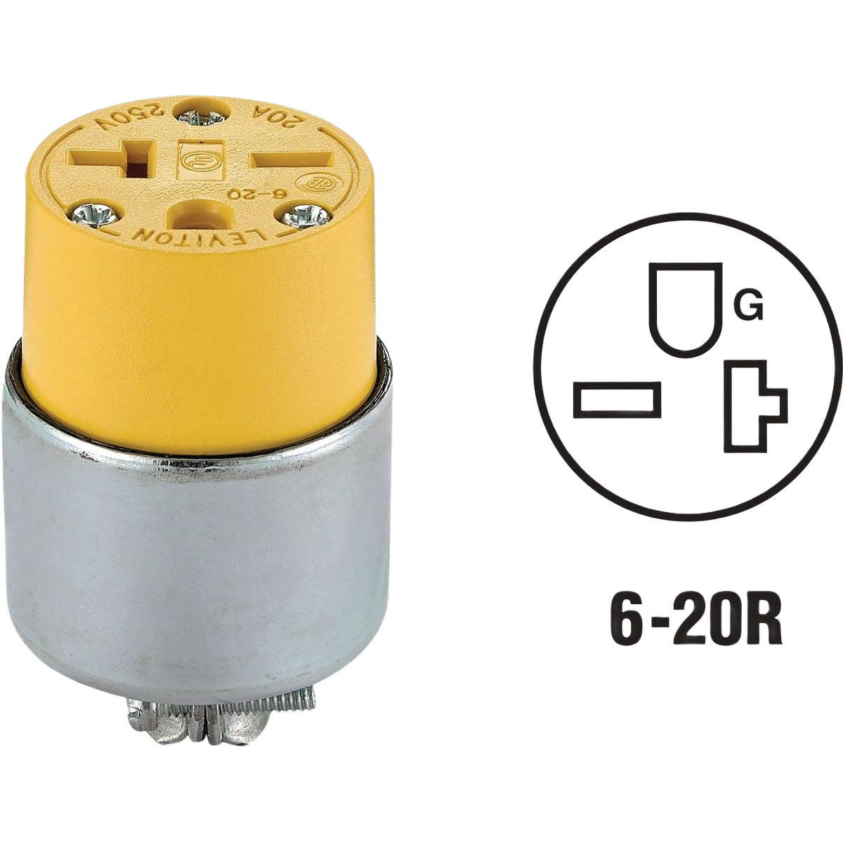 Yellow armored 3-wire 2-pole electrical cord connector for wiring and home improvement projects under $50 collection