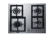 24" Wide 4-Burner Gas Cooktop In Stainless Steel