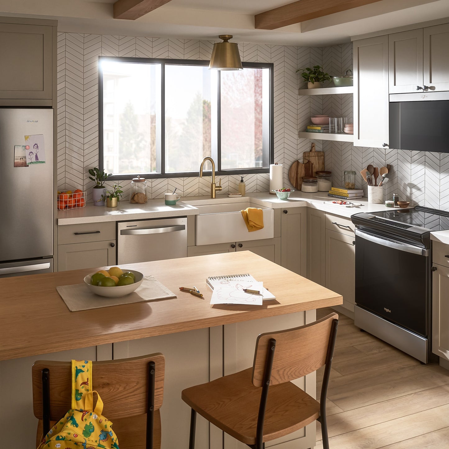 1.1 Cu. Ft. Flush Mount Microwave with Turntable-Free Design