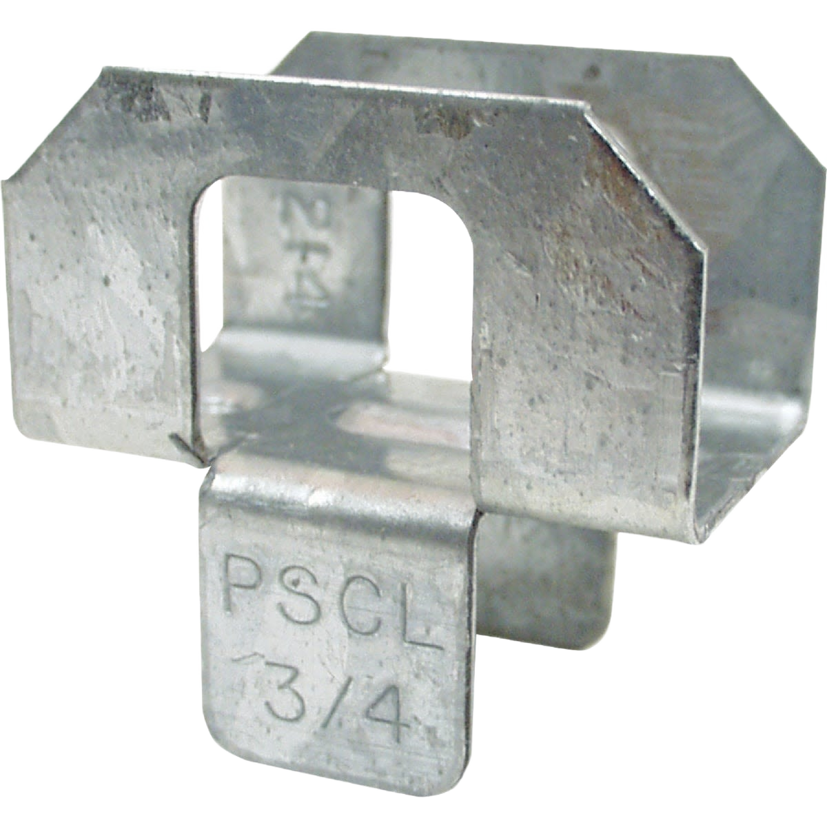 Galvanized steel 3/4 inch plywood panel clip for securing sheathing in lumber and building materials collection