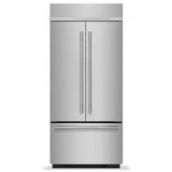 20.8 Cu. Ft. 36" Built-In French Door Bottom Mount Refrigerator with Platinum Interior